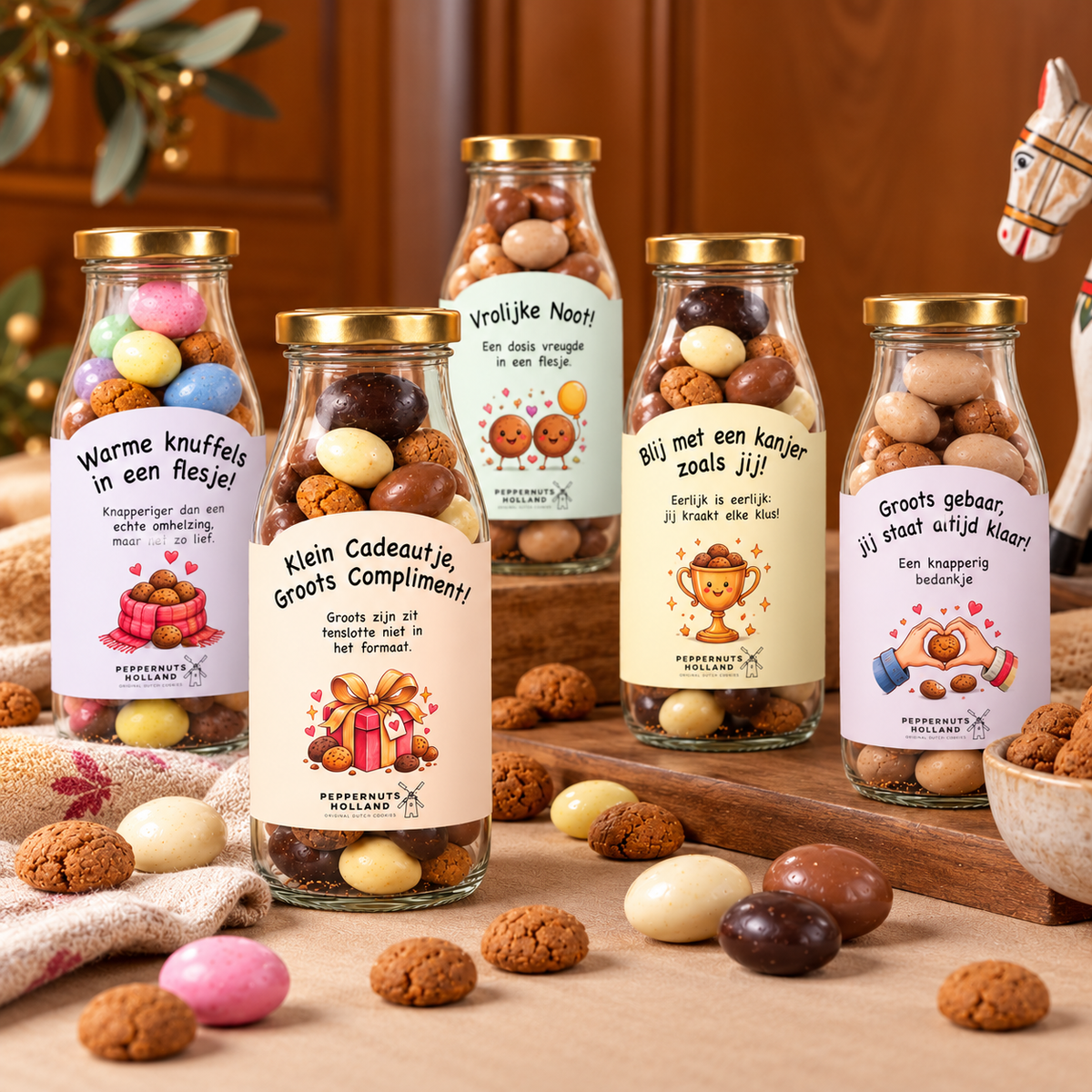 Peppernuts Quote Bottles