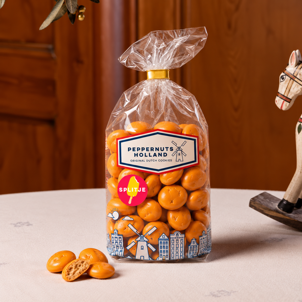 Split gingerbread nuts